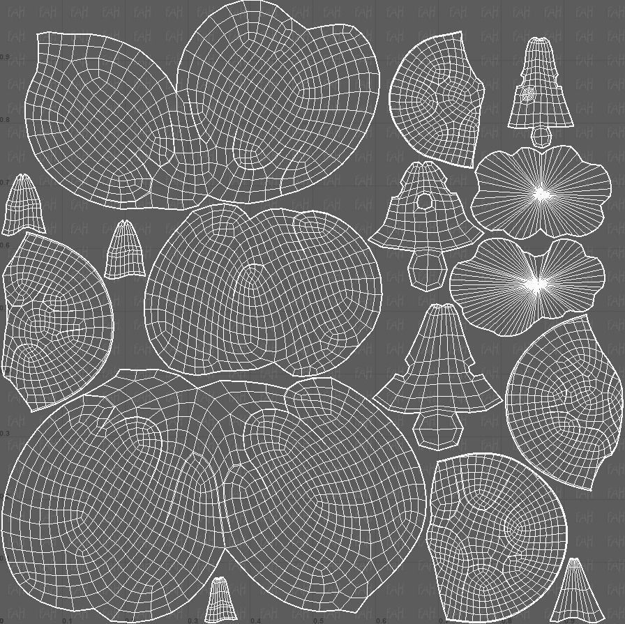 Trees Cartoon V56 Low-poly 3D model_45