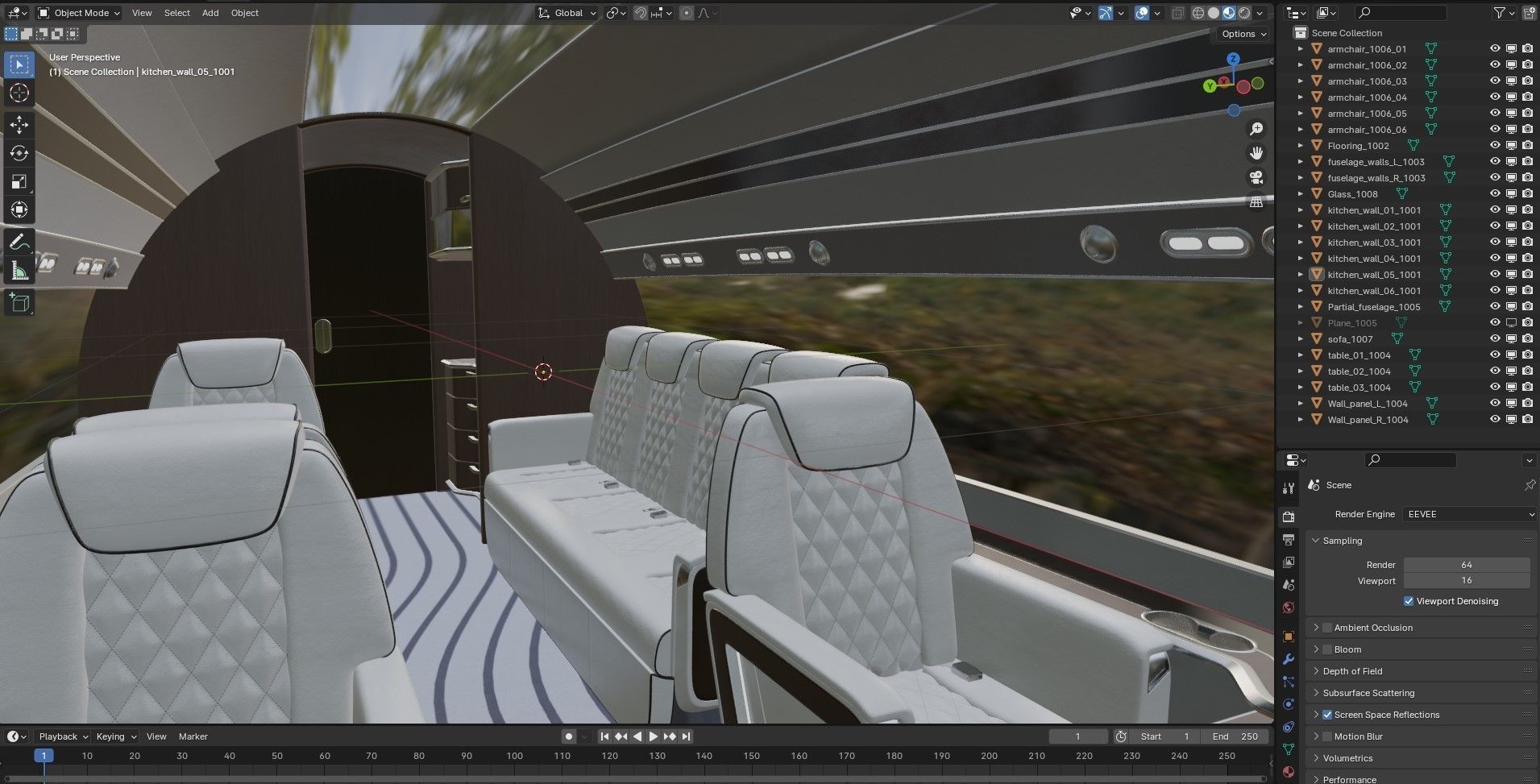 Private Jet inerior 3D model_13