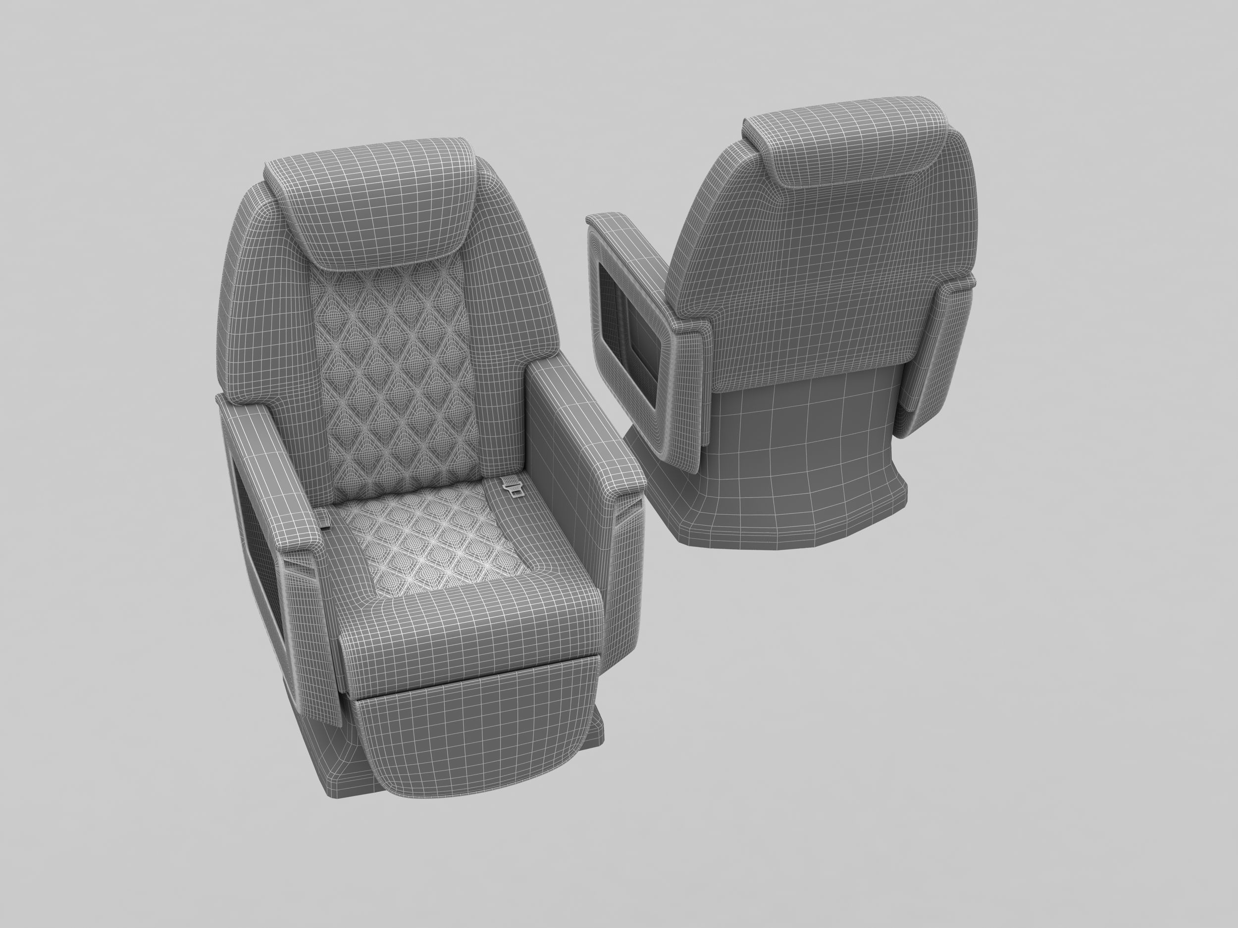 Private Jet inerior 3D model_11