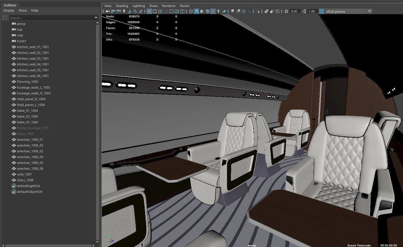 Private Jet inerior 3D model_17