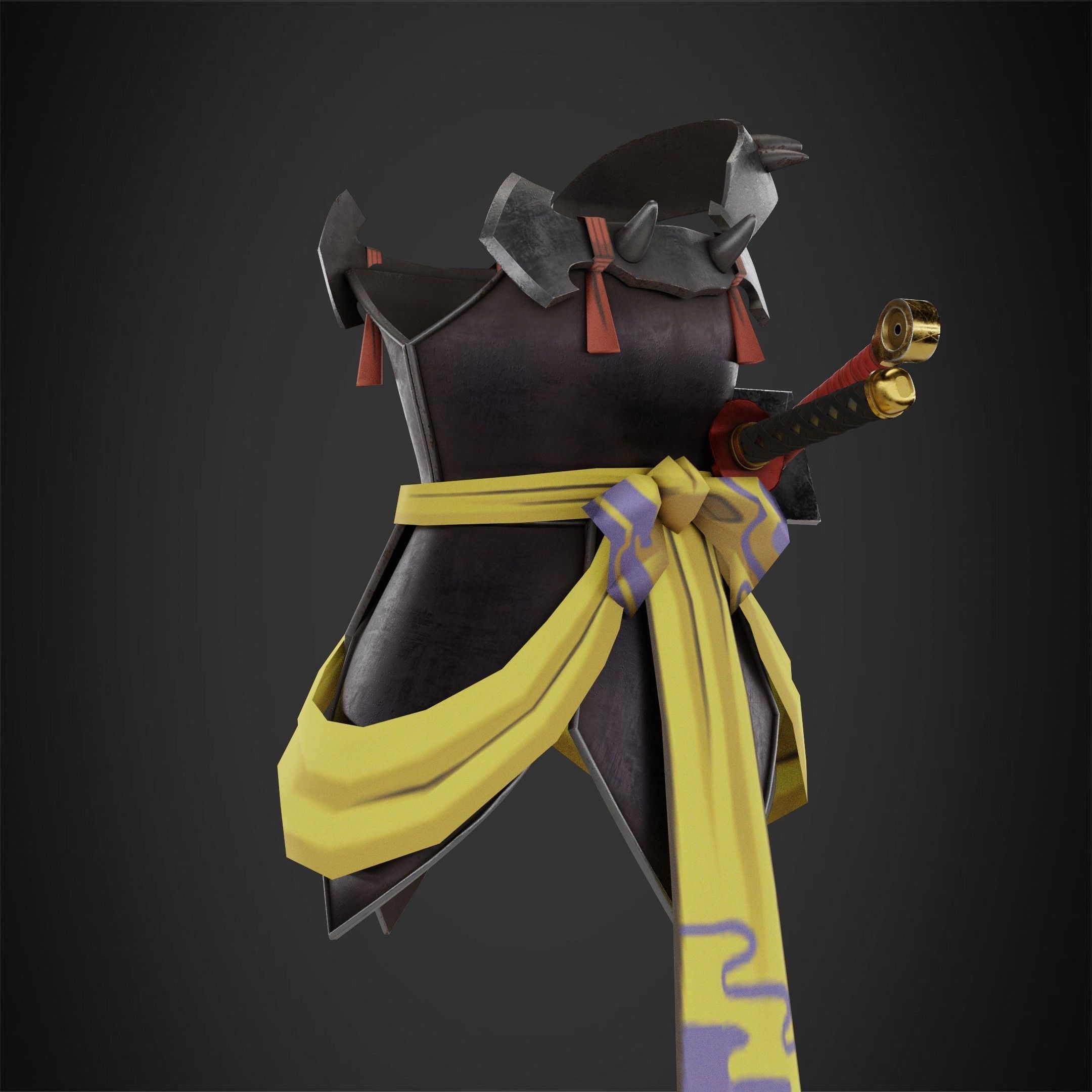 InuYasha Sesshomaru Full Armor with Tokijin Tenseiga for Cosplay 3D Model Collection_15