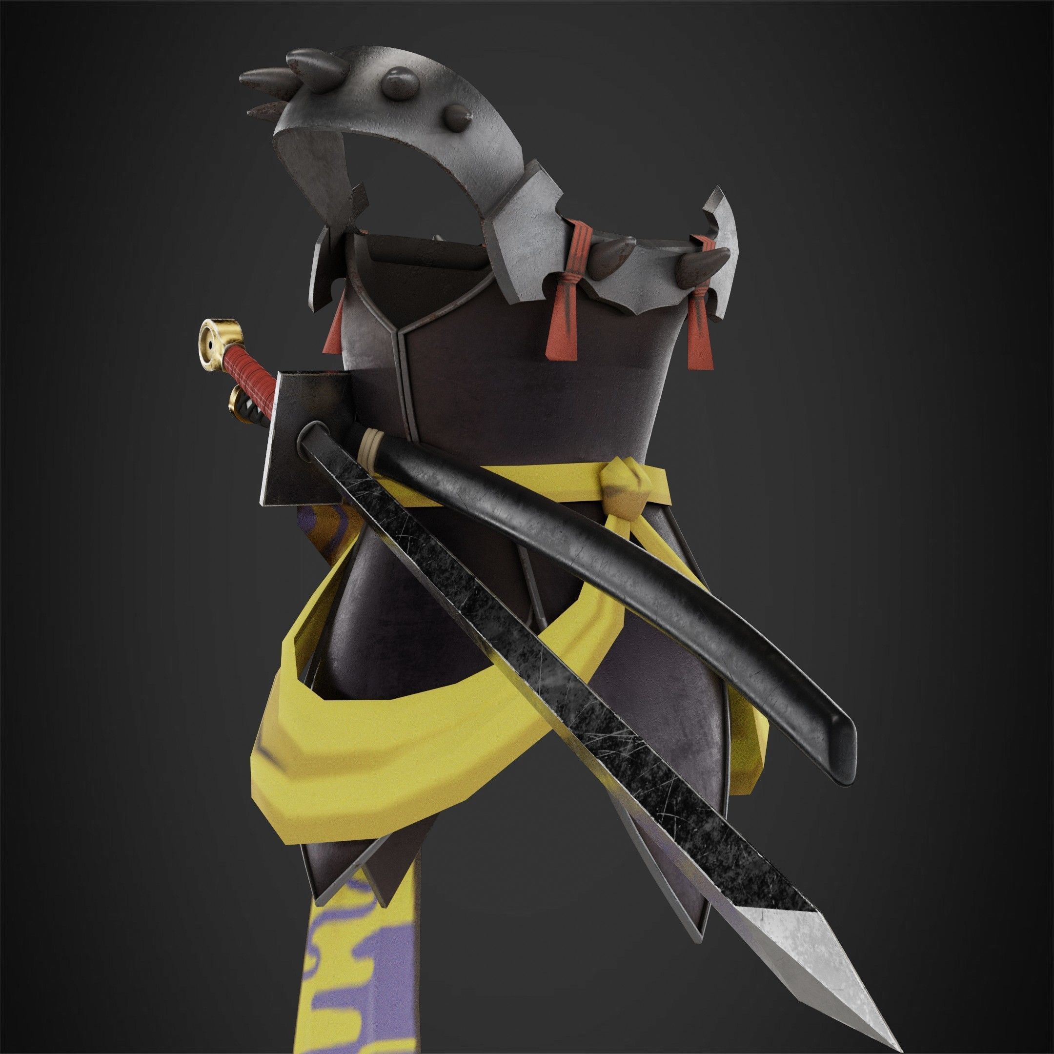 InuYasha Sesshomaru Full Armor with Tokijin Tenseiga for Cosplay 3D Model Collection_11