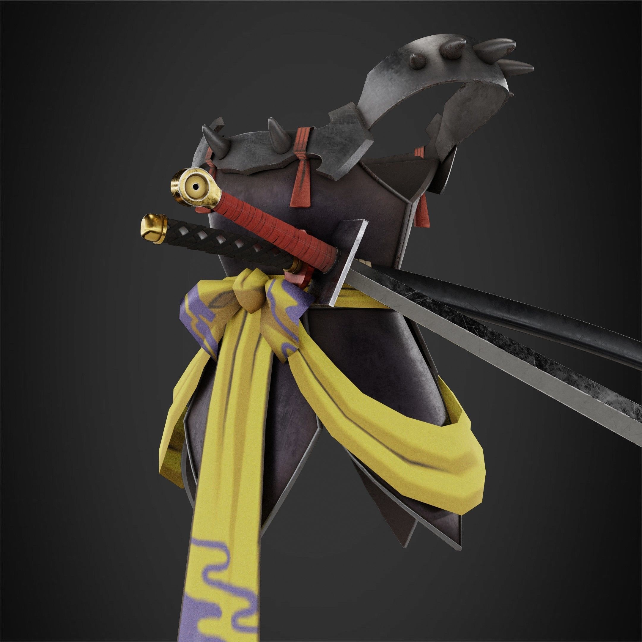 InuYasha Sesshomaru Full Armor with Tokijin Tenseiga for Cosplay 3D Model Collection_9