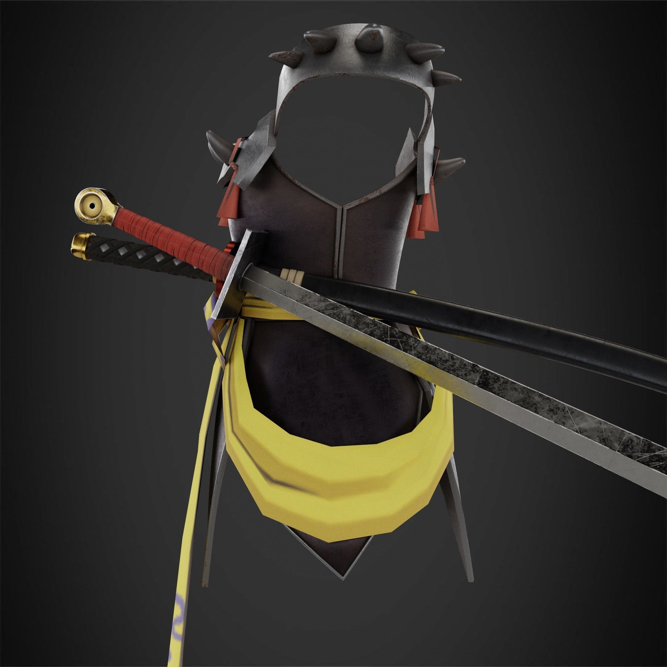 InuYasha Sesshomaru Full Armor with Tokijin Tenseiga for Cosplay 3D Model Collection_10