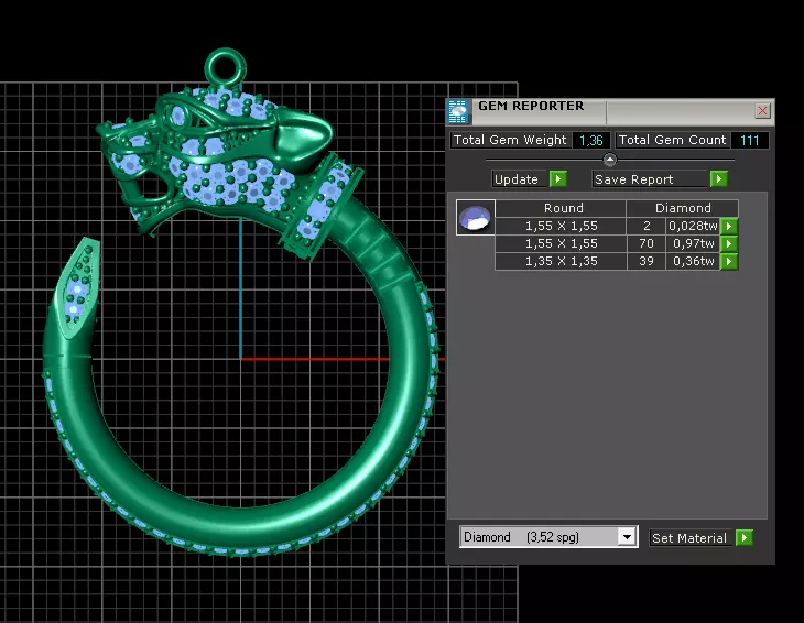 3d zbrush panther pendant model 3D print model_0
