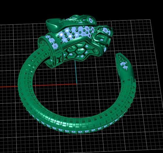 3d zbrush panther pendant model 3D print model_1