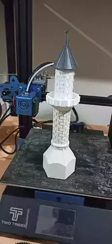 eski tas yapi minare 3D print model