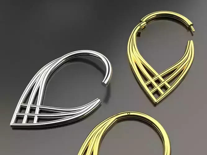 Set Segment piercing ear and nose ring Piercing Helix 2 models 