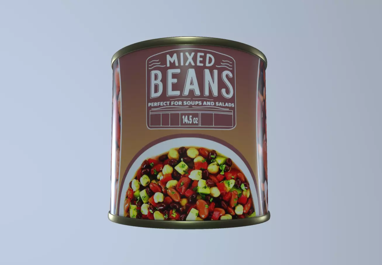 Canned Beans 3D model