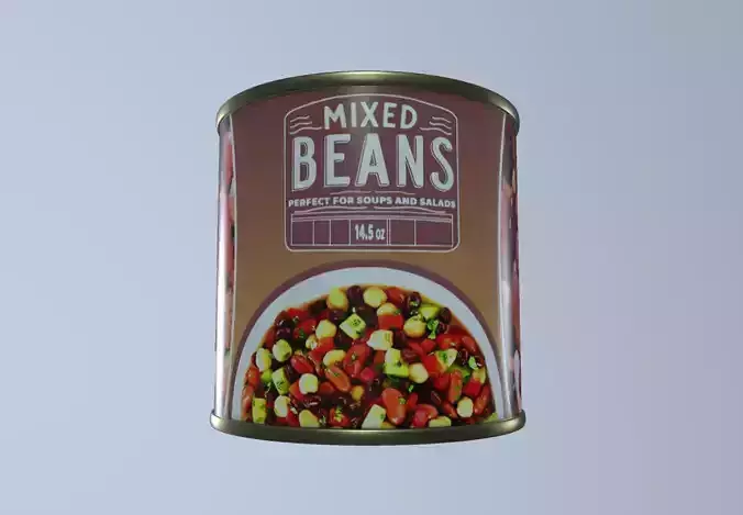 Canned Beans 3D model
