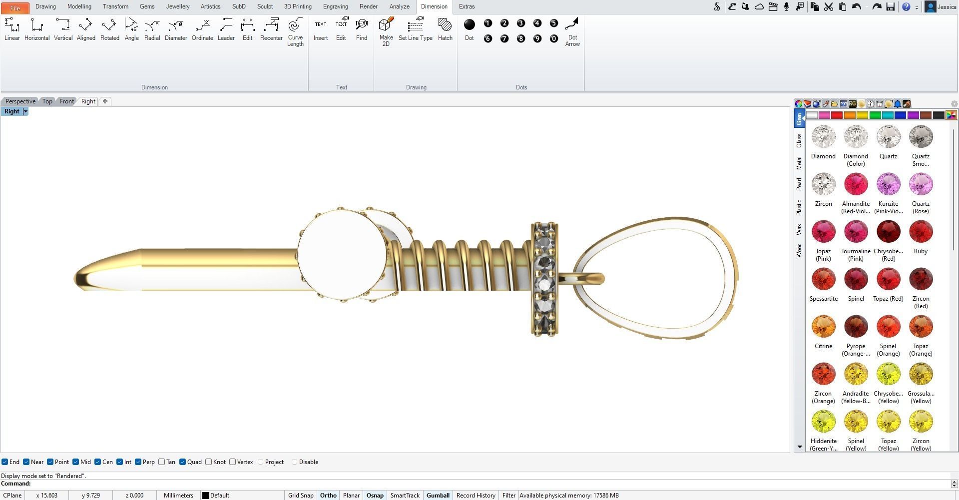 CRUZ DIAMANTES Y CLAVOS 3D print model_6