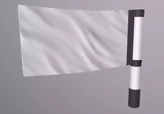Flag Pole Low-poly 3D model