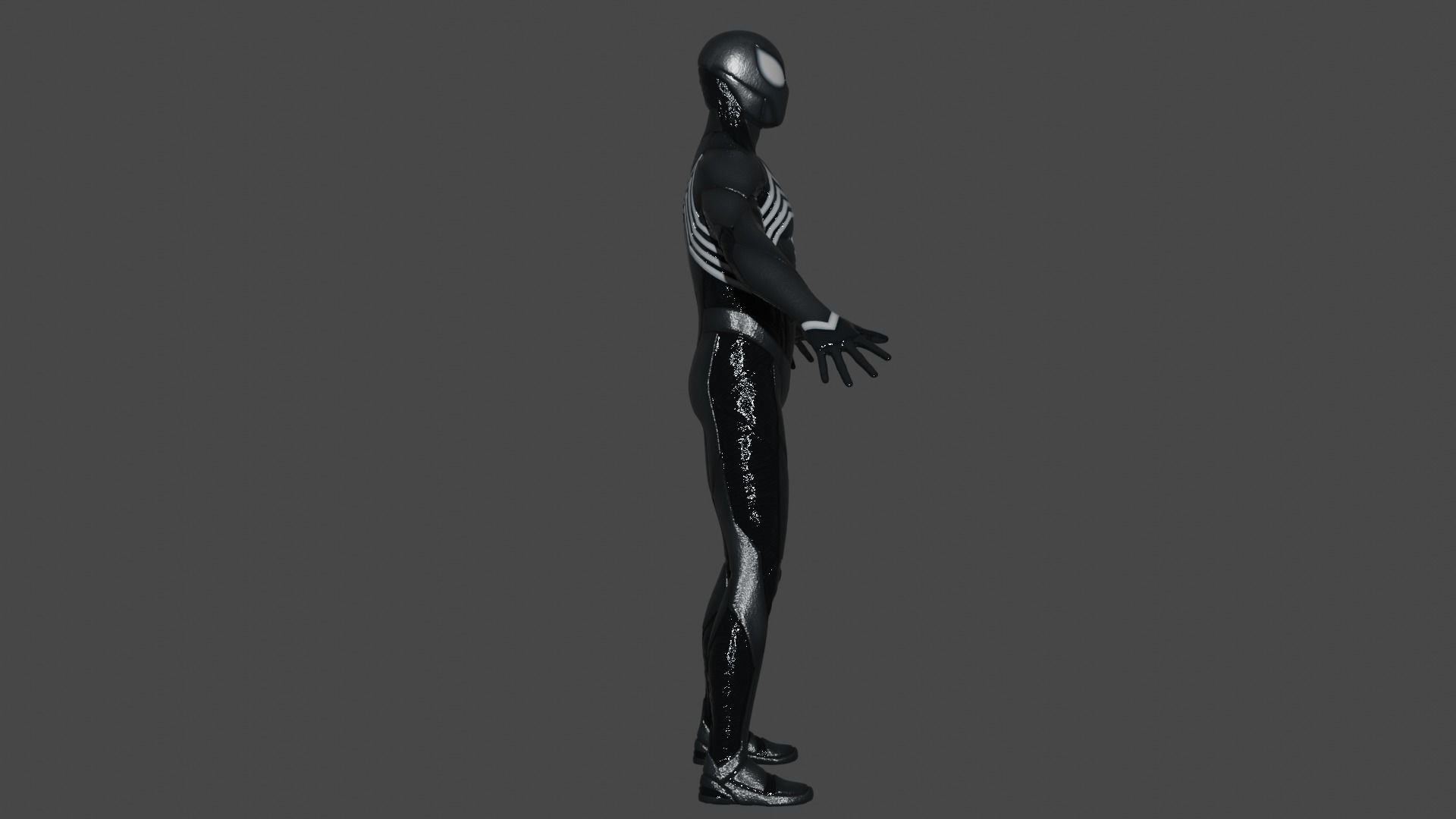 Spiderman Black Suit 3D model rigged | CGTrader