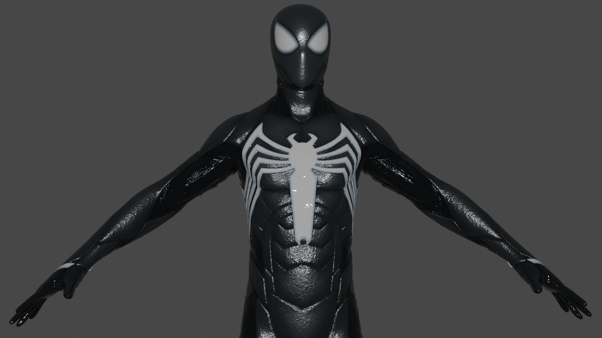 Spiderman Black Suit 3D model rigged | CGTrader