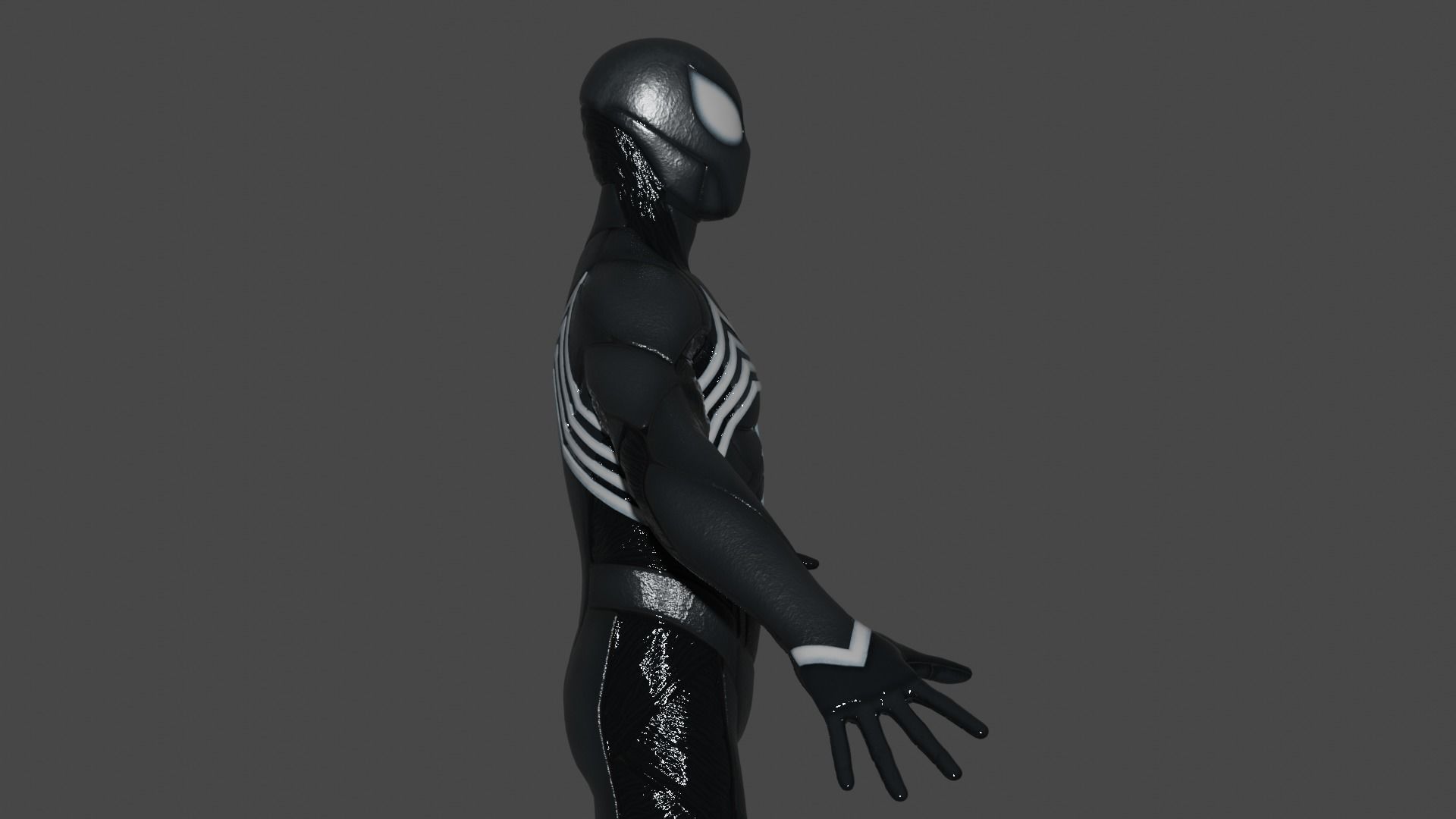 Spiderman Black Suit 3D model rigged | CGTrader