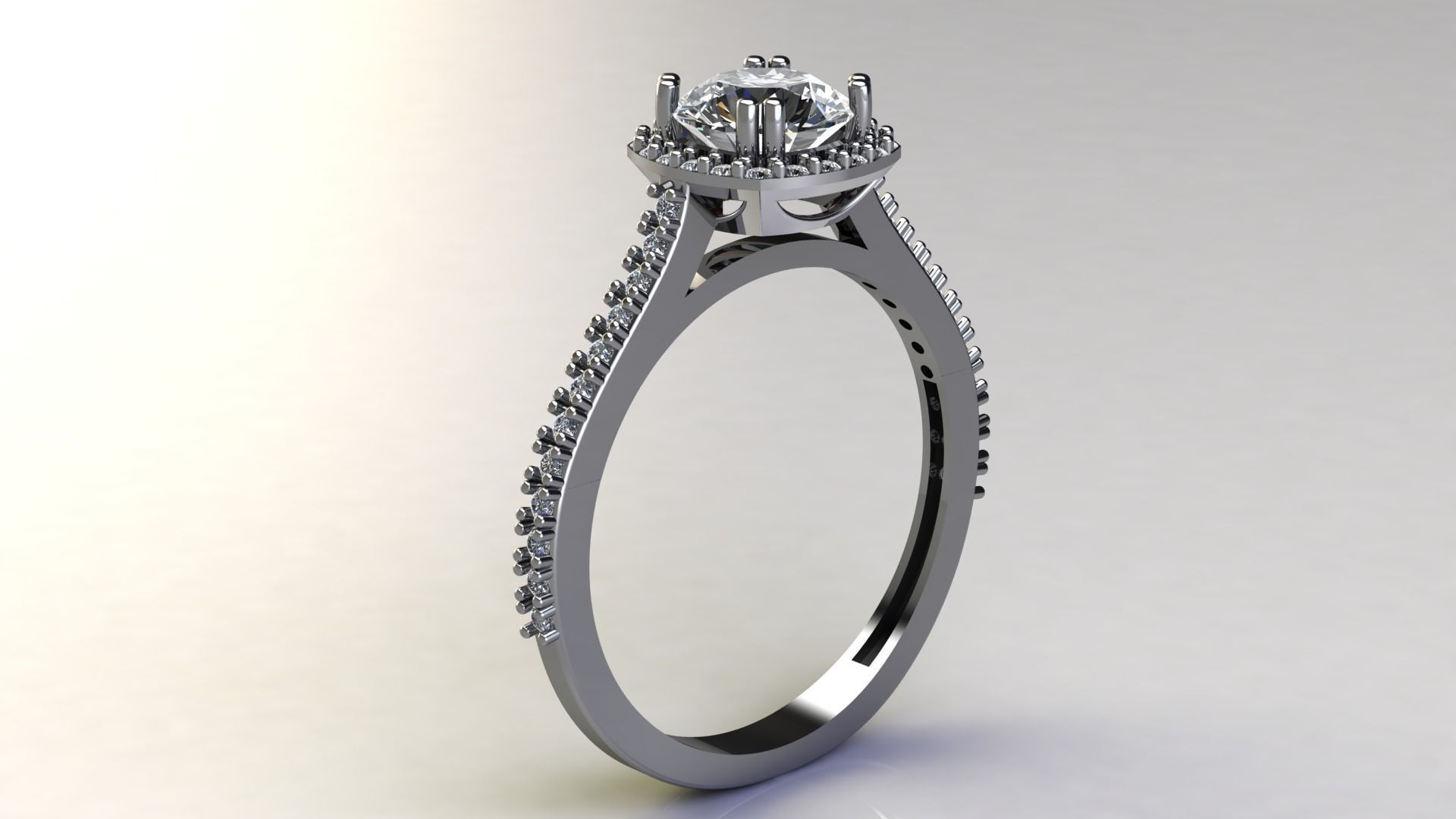 jewelry diamond ring 3D print model_1