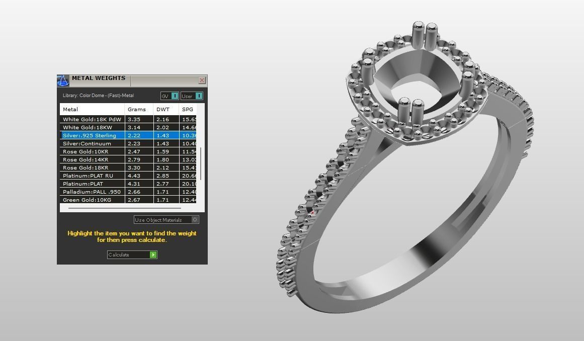 jewelry diamond ring 3D print model_9
