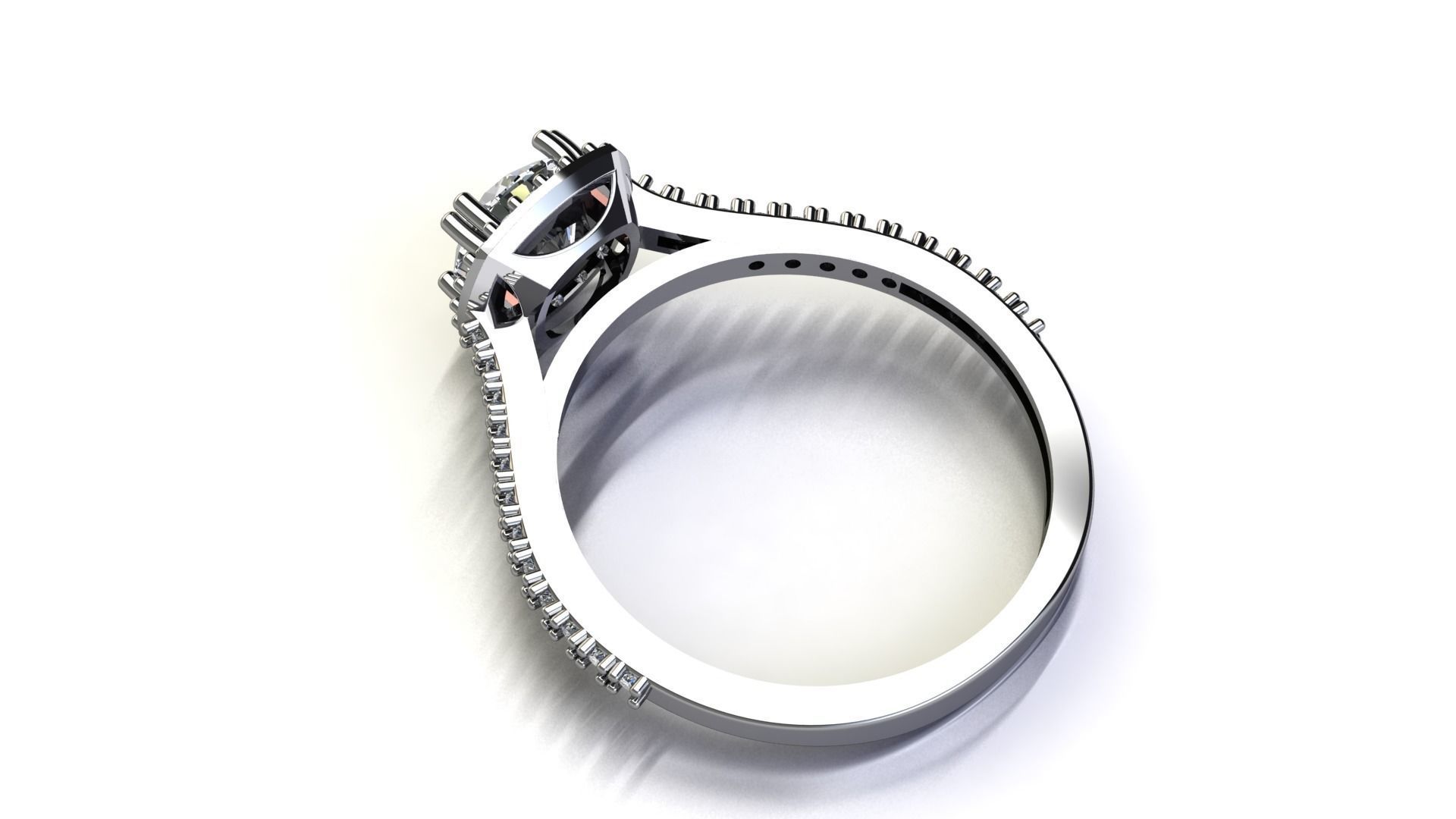 jewelry diamond ring 3D print model_3