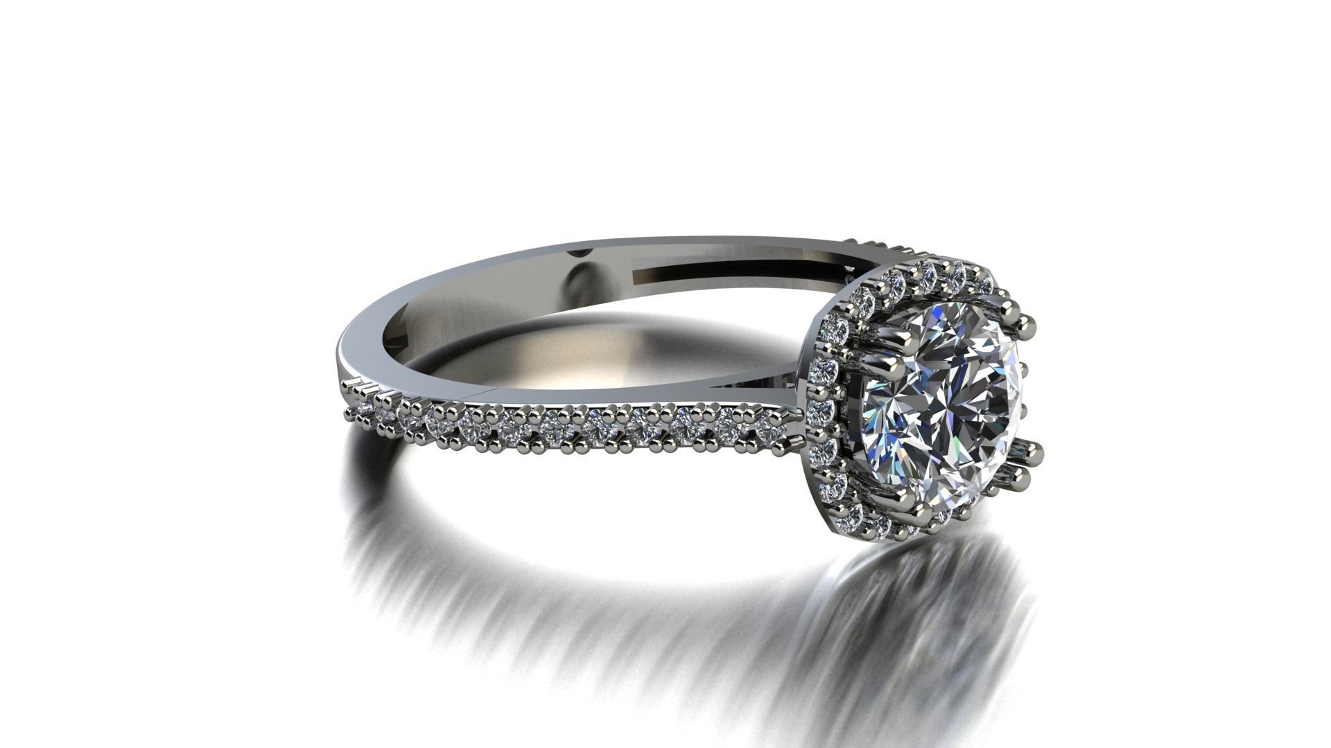 jewelry diamond ring 3D print model_2