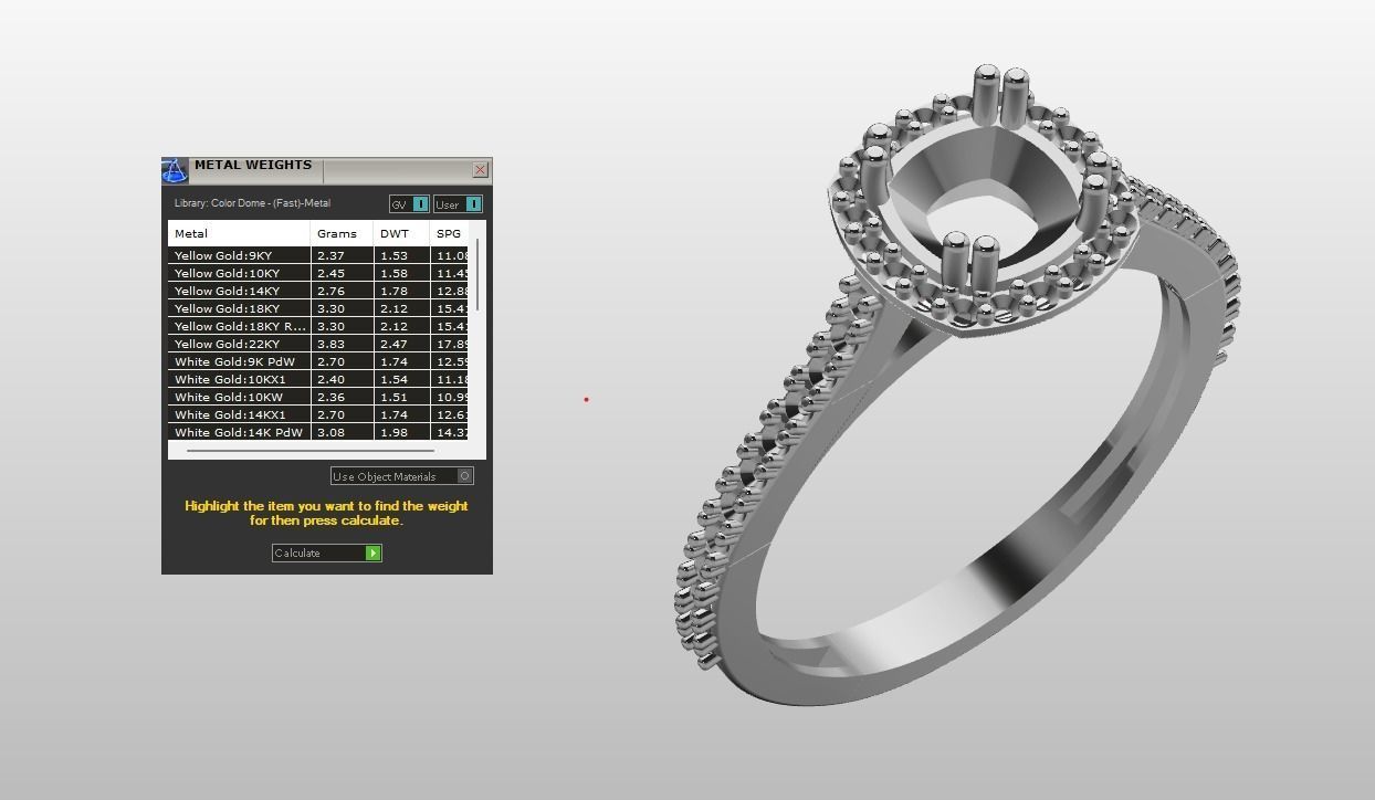 jewelry diamond ring 3D print model_8