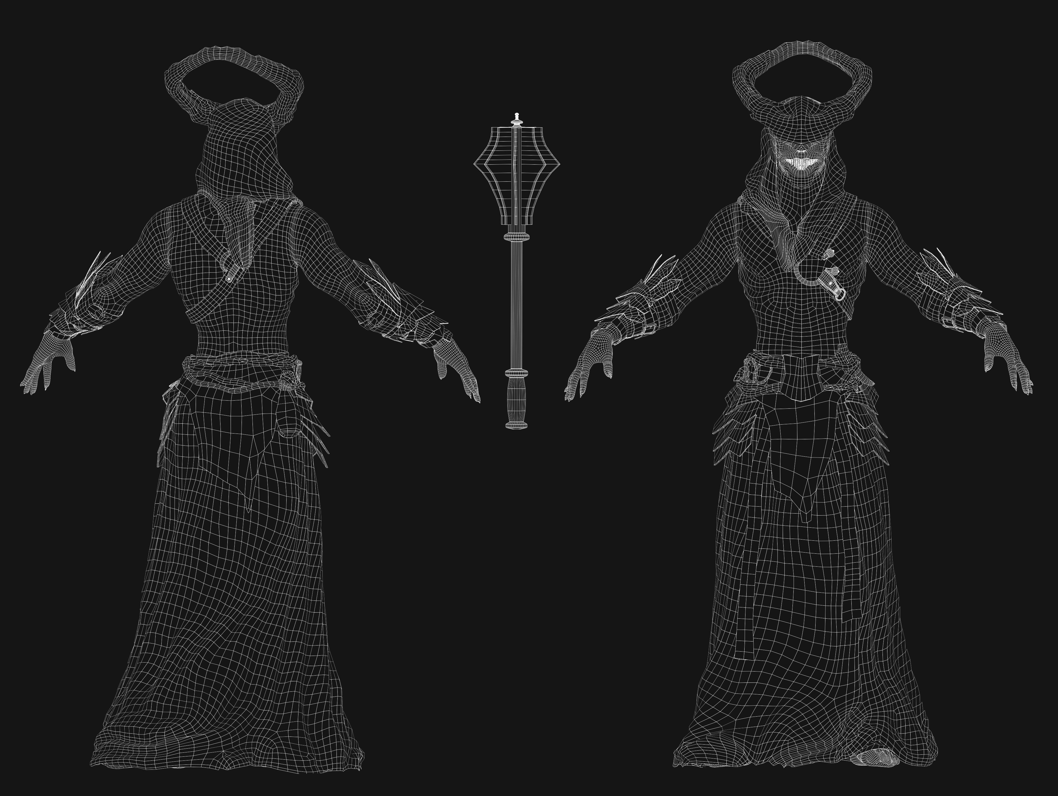 Dark Lord Low-poly 3D model_12