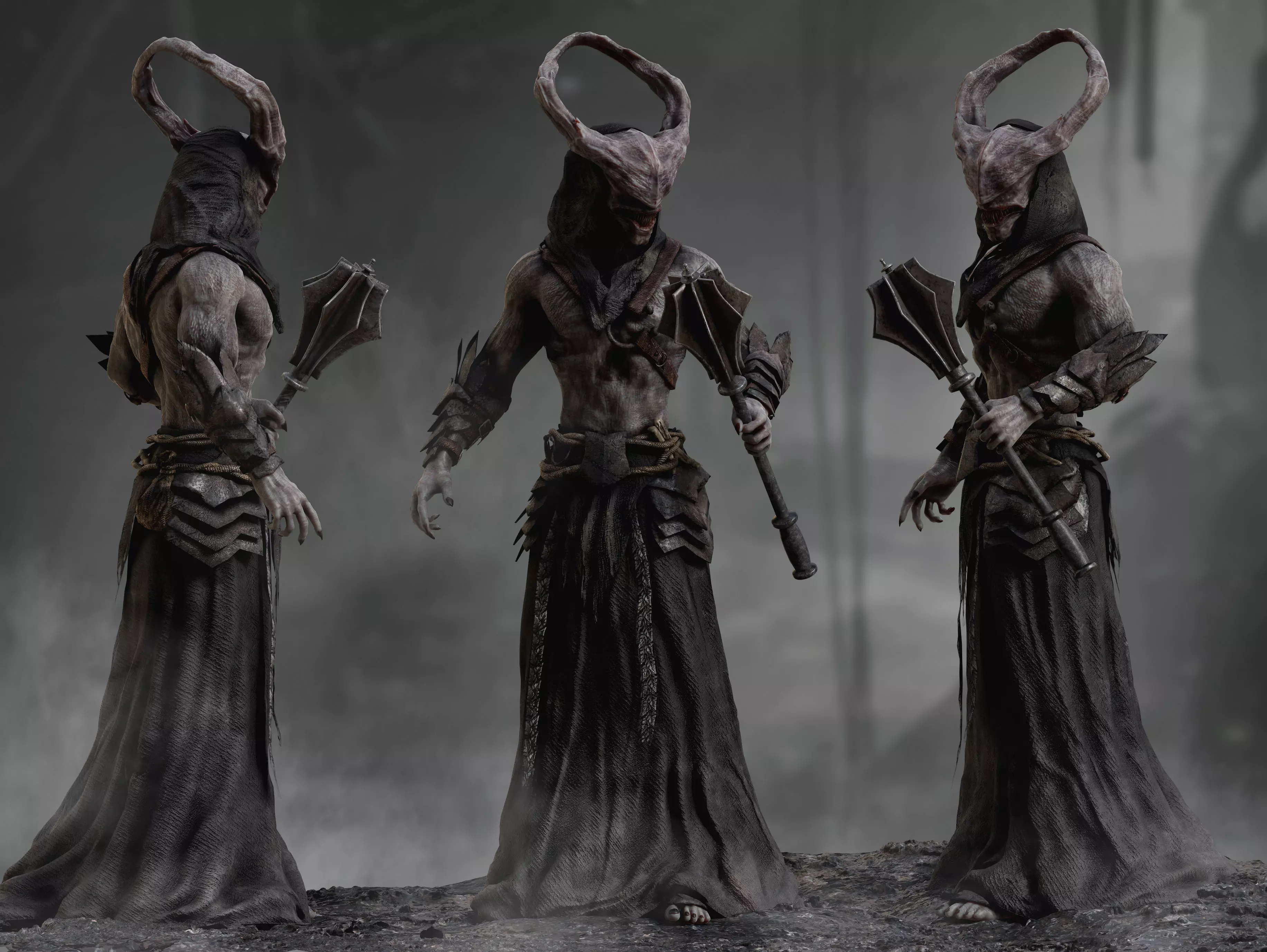 Dark Lord Low-poly 3D model_0