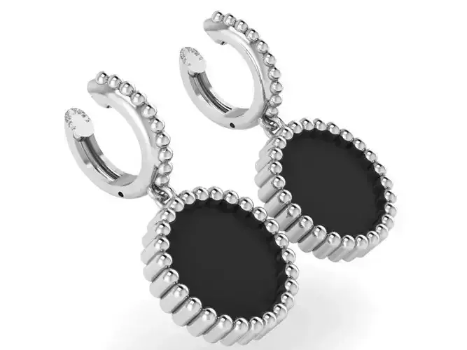 Circle Milgrain Earring 2801