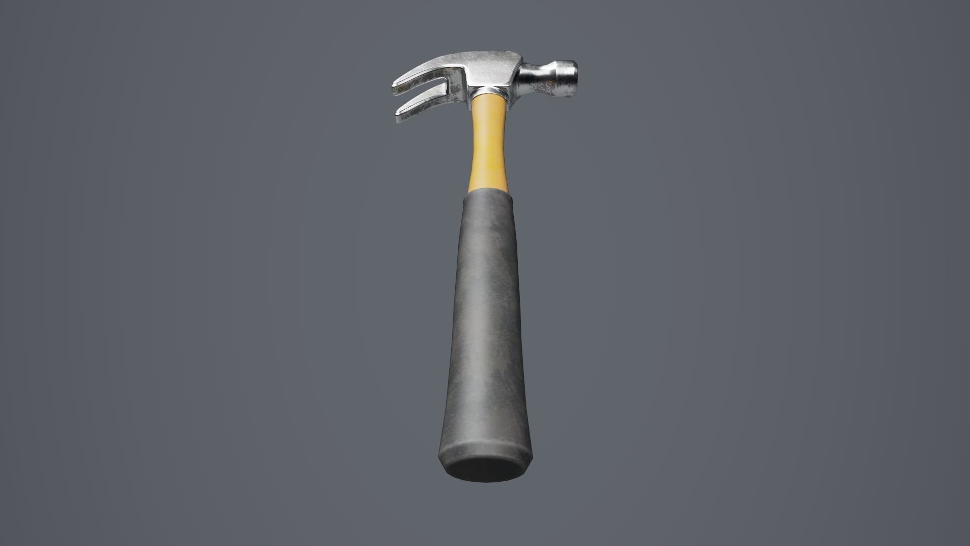Hammer 01 Low-poly 3D model_8