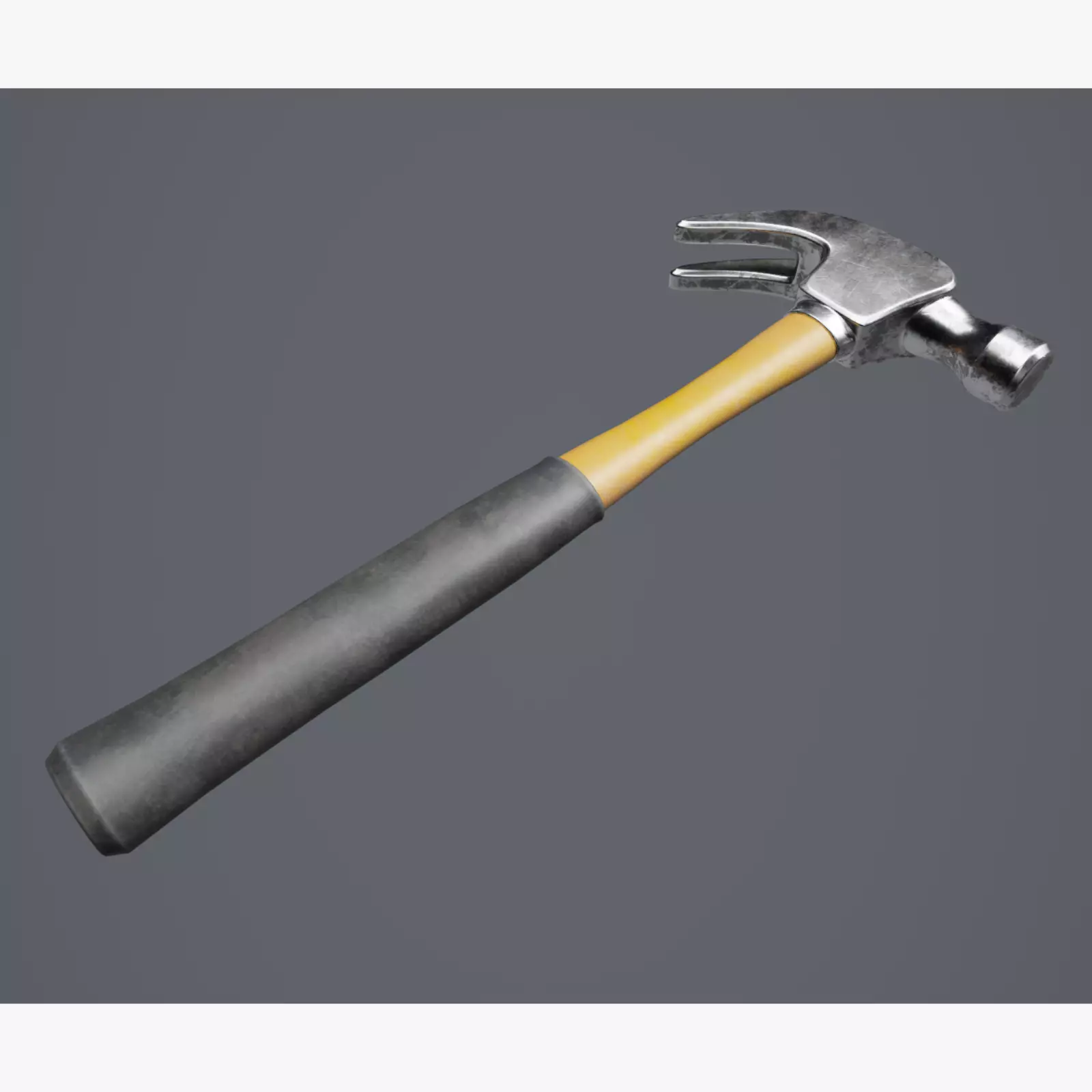 Hammer 01 Low-poly 3D model_0