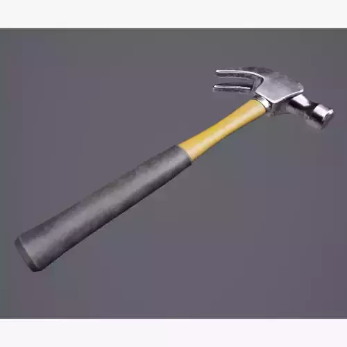 Hammer 01 Low-poly 3D model