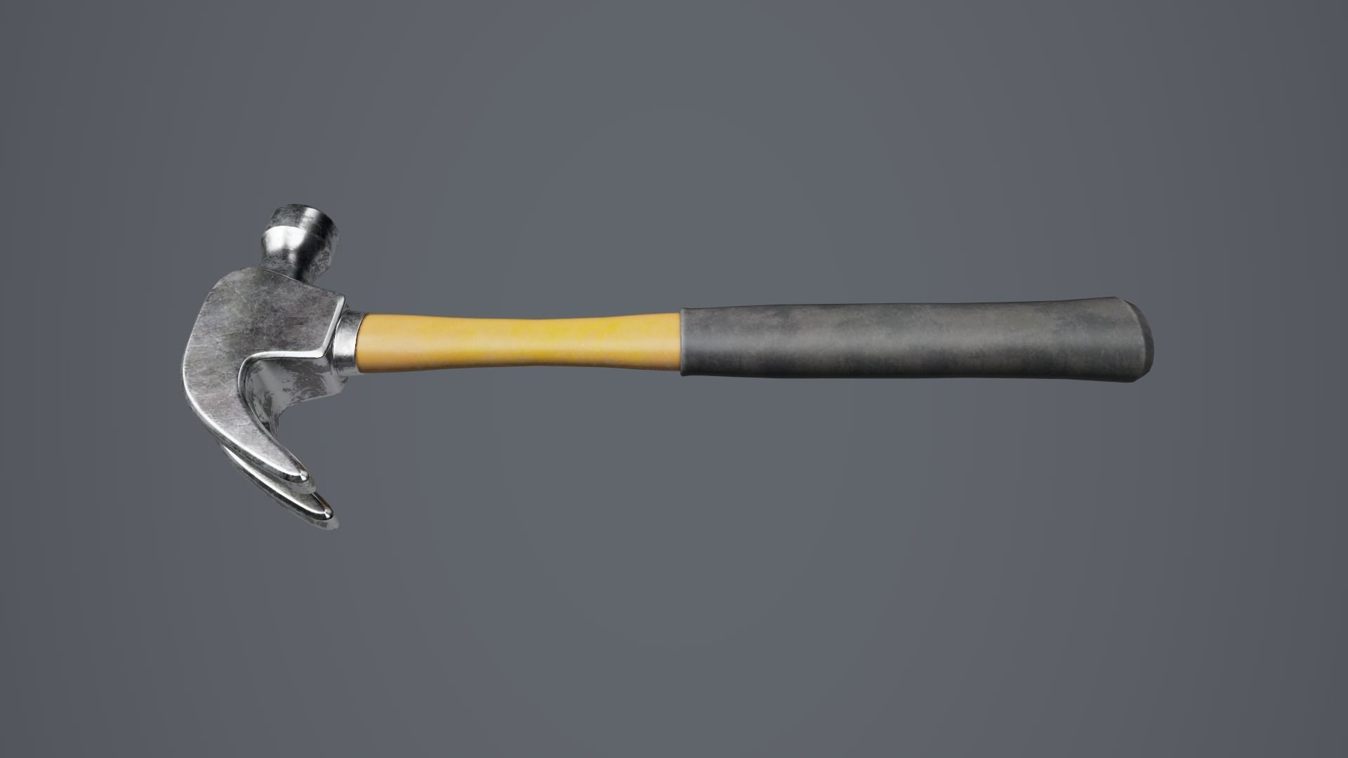 Hammer 01 Low-poly 3D model_6