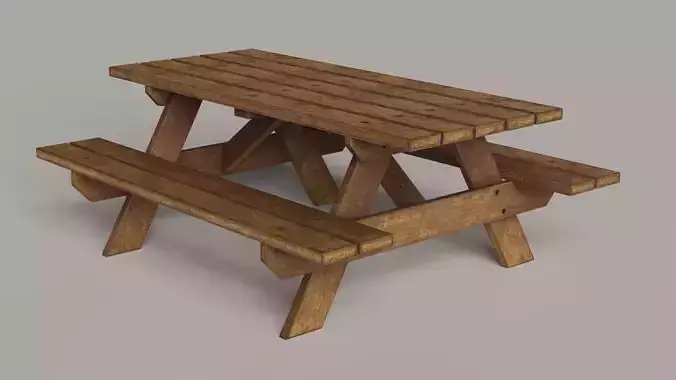 Picnic Table Realistic