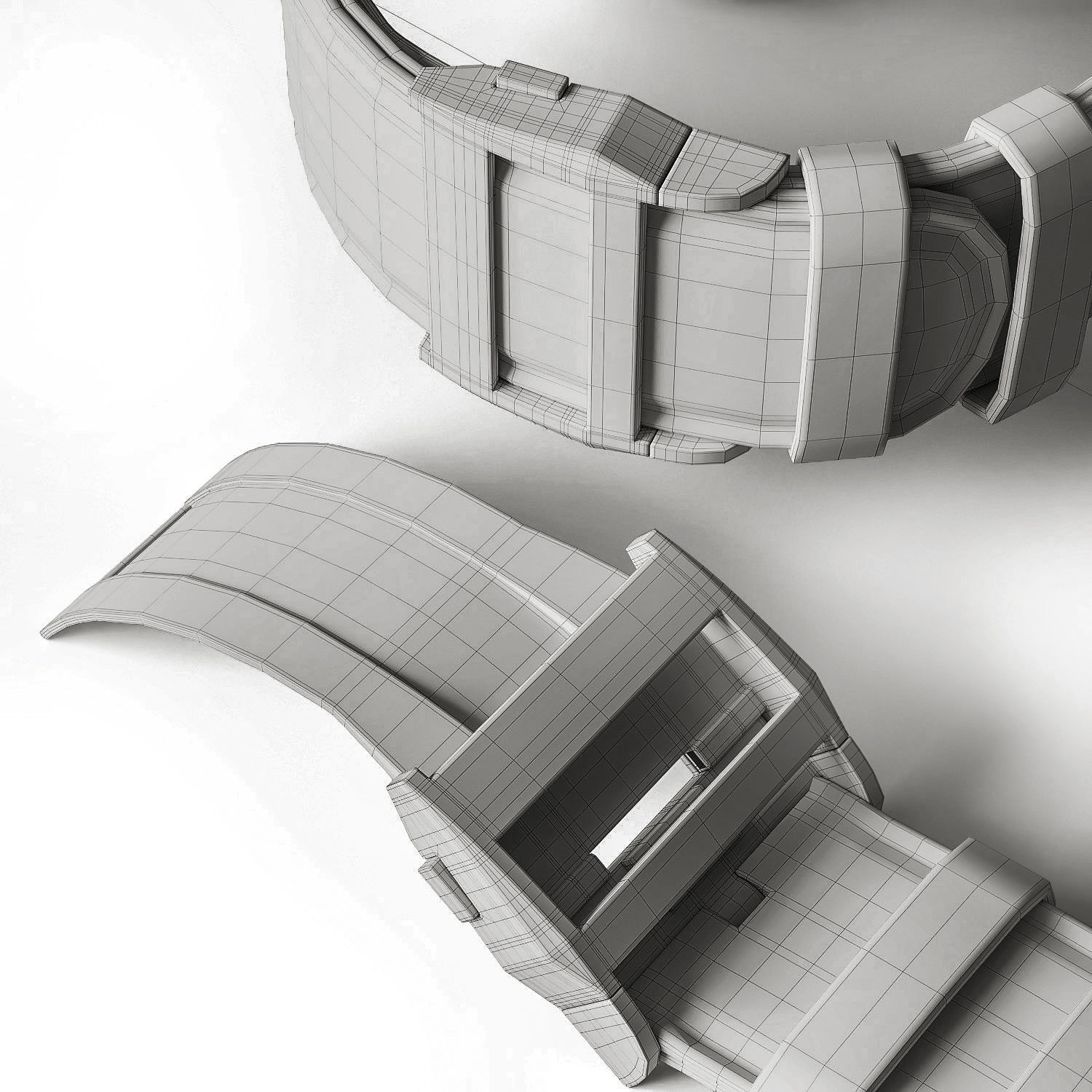 Mechanical Watch Black Collection 3D model_40