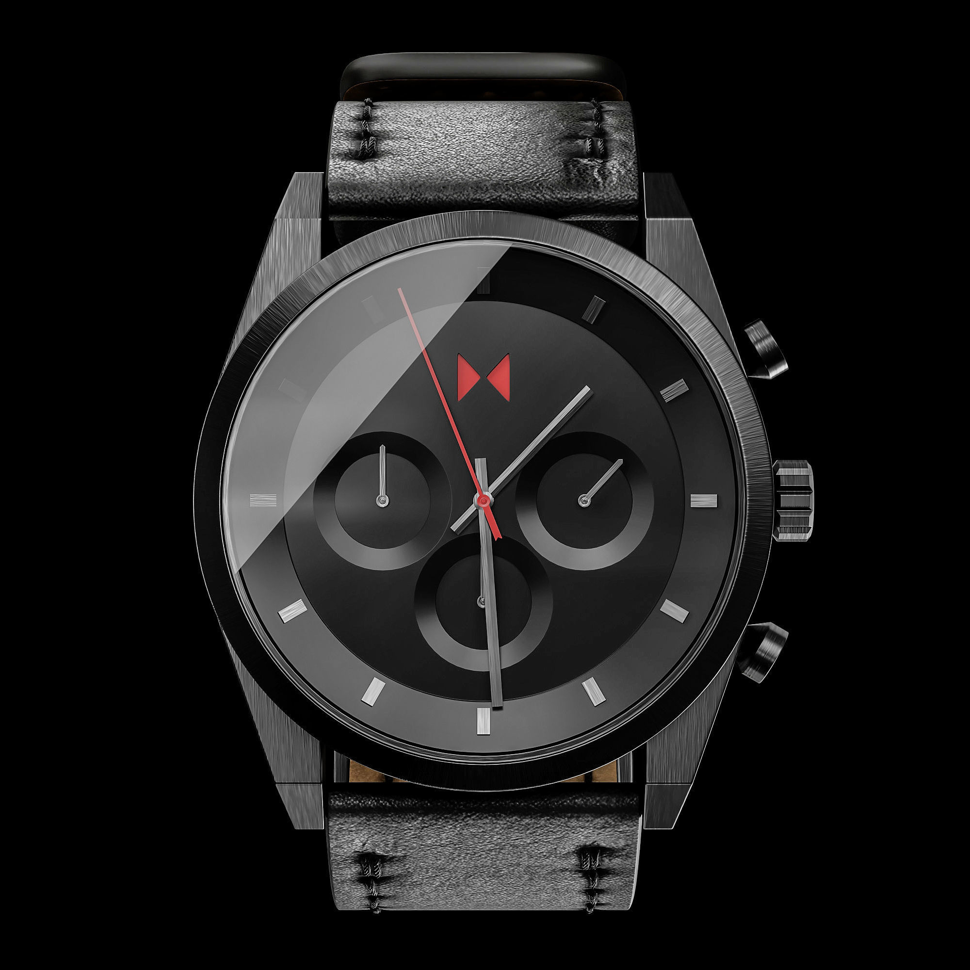 Mechanical Watch Black Collection 3D model_24