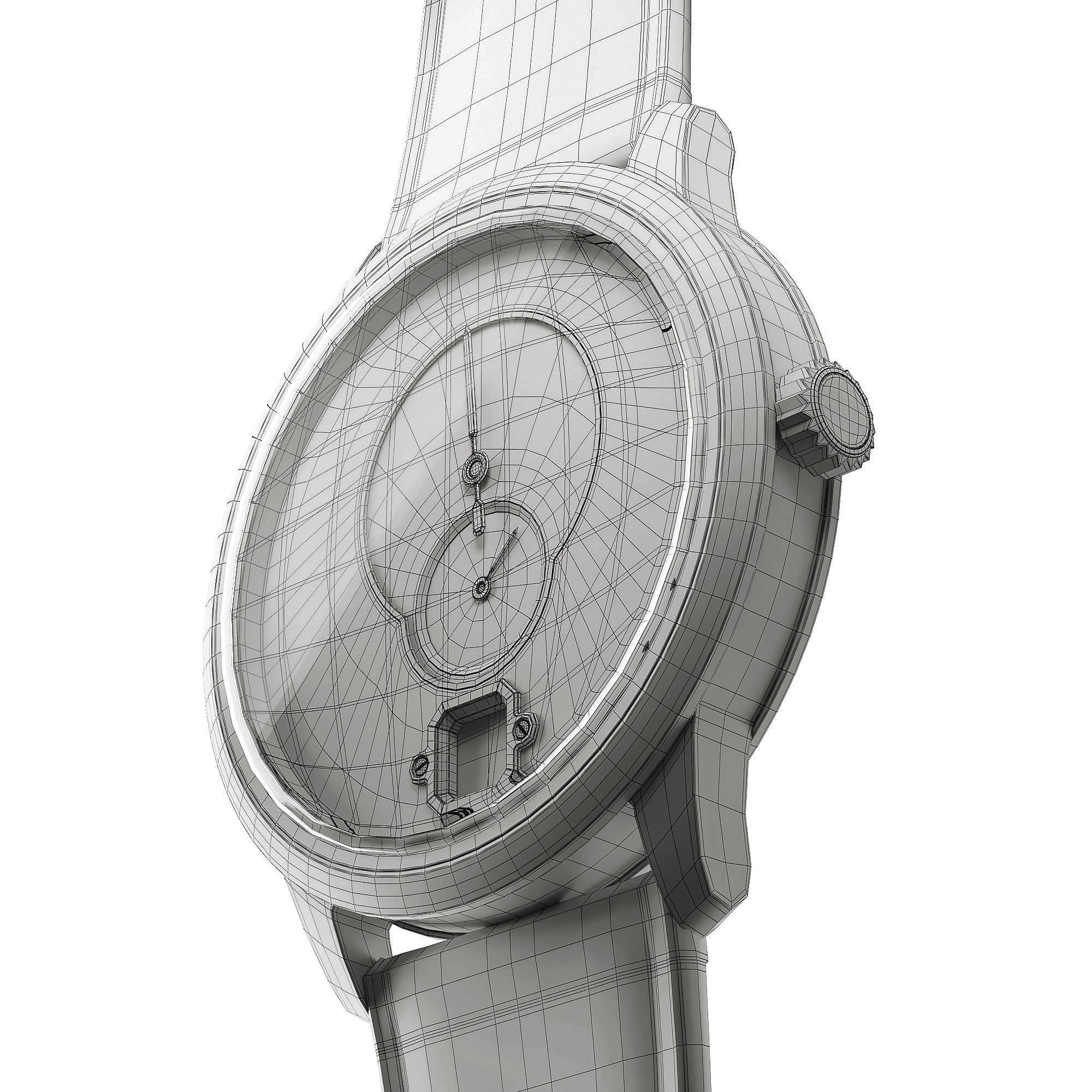 Mechanical Watch Black Collection 3D model_37