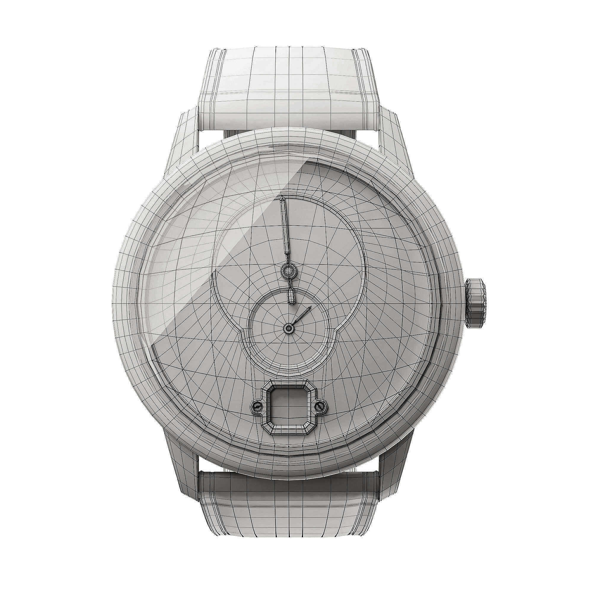 Mechanical Watch Black Collection 3D model_41