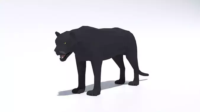 Low Poly Black Panther