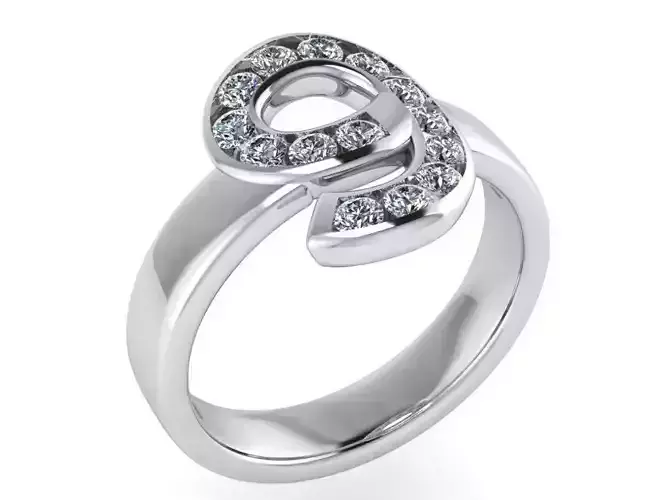 9 Number Diamond Ring 2806