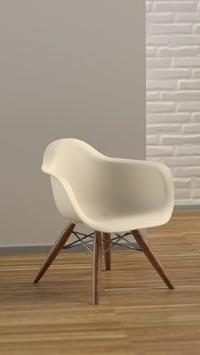 Eames Inspired Chair Free 3D model