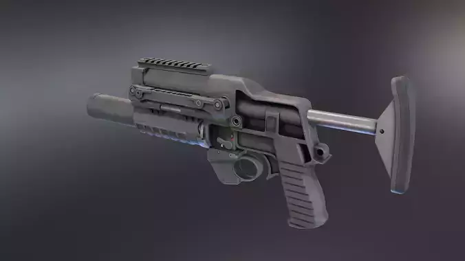 VHS BG Grenade Launcher Low-poly 3D model