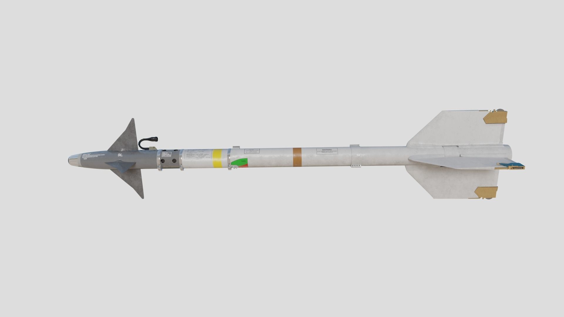 AIM-9L Sidewinder Air-to-air missile 3D model_2