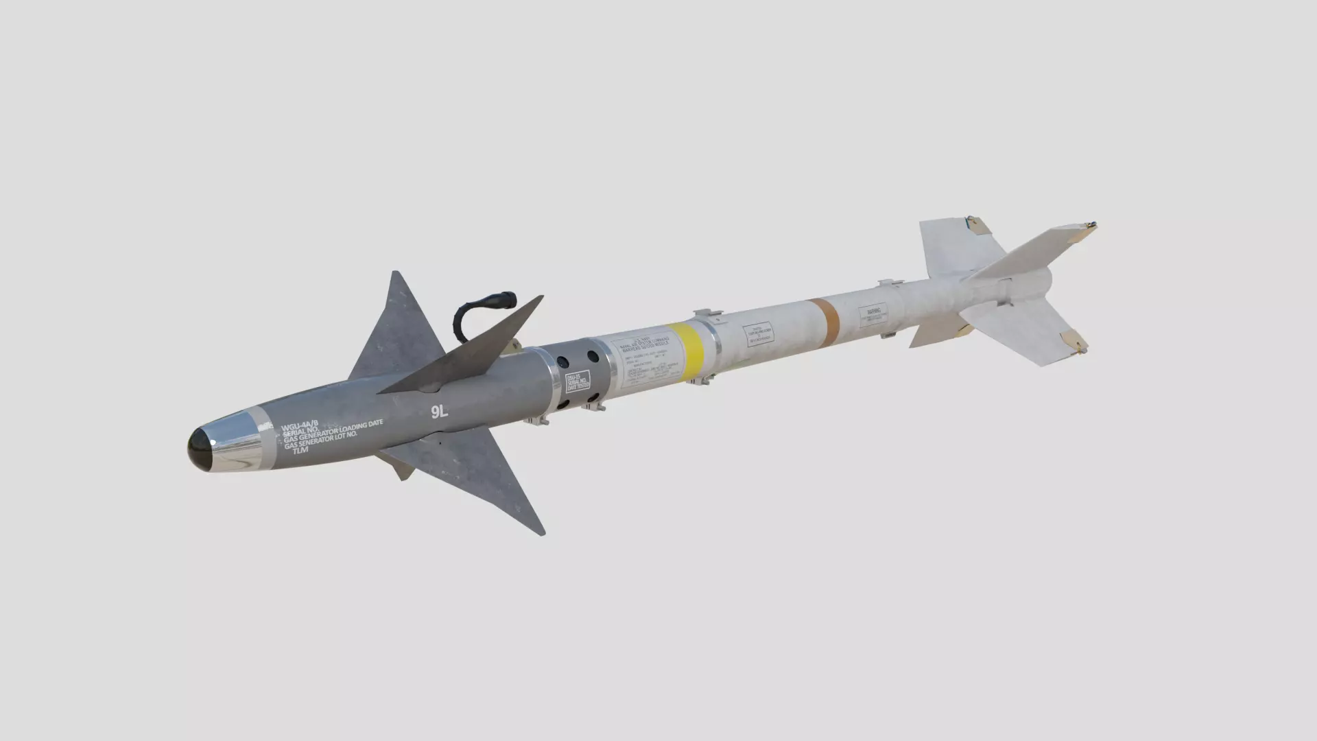 AIM-9L Sidewinder Air-to-air missile 3D model_0