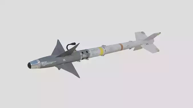 AIM-9L Sidewinder Air-to-air missile 3D model