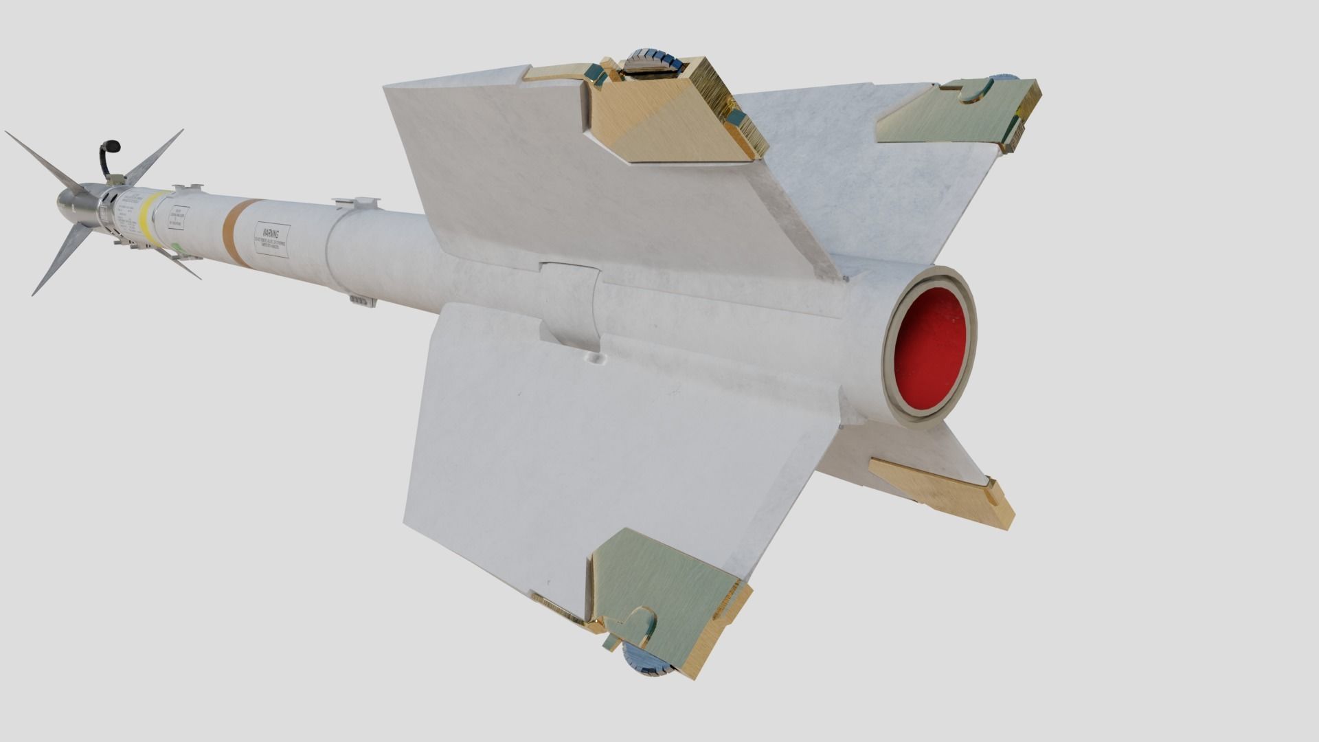 AIM-9L Sidewinder Air-to-air missile 3D model_4