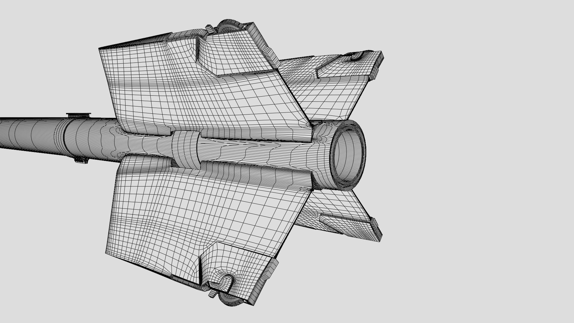 AIM-9L Sidewinder Air-to-air missile 3D model_7