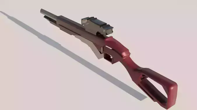 sort gun Free 3D model