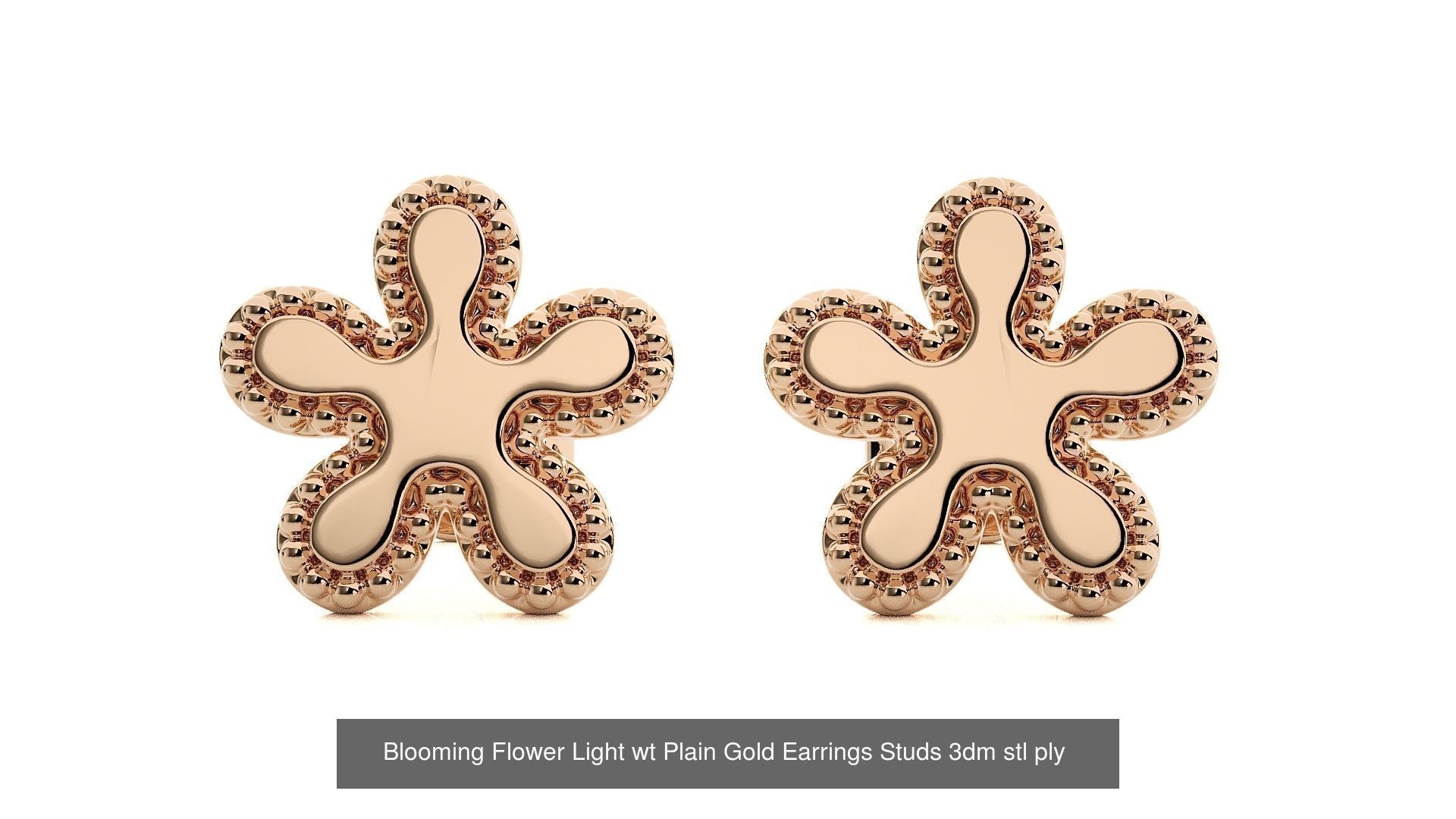 5 Light wt Plain Gold Pendant 3dm stl ply glb gltf mtl 3mf 3D Model Collection_13