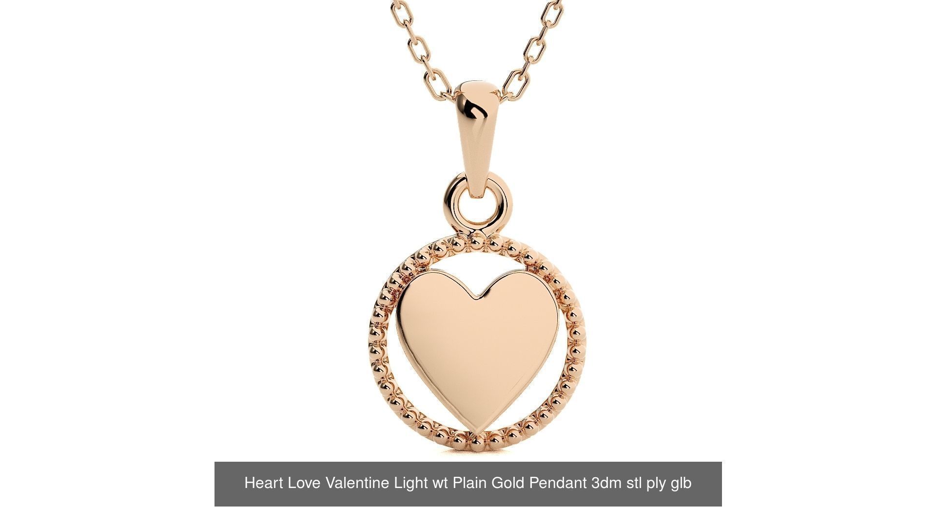 5 Light wt Plain Gold Pendant 3dm stl ply glb gltf mtl 3mf 3D Model Collection_20