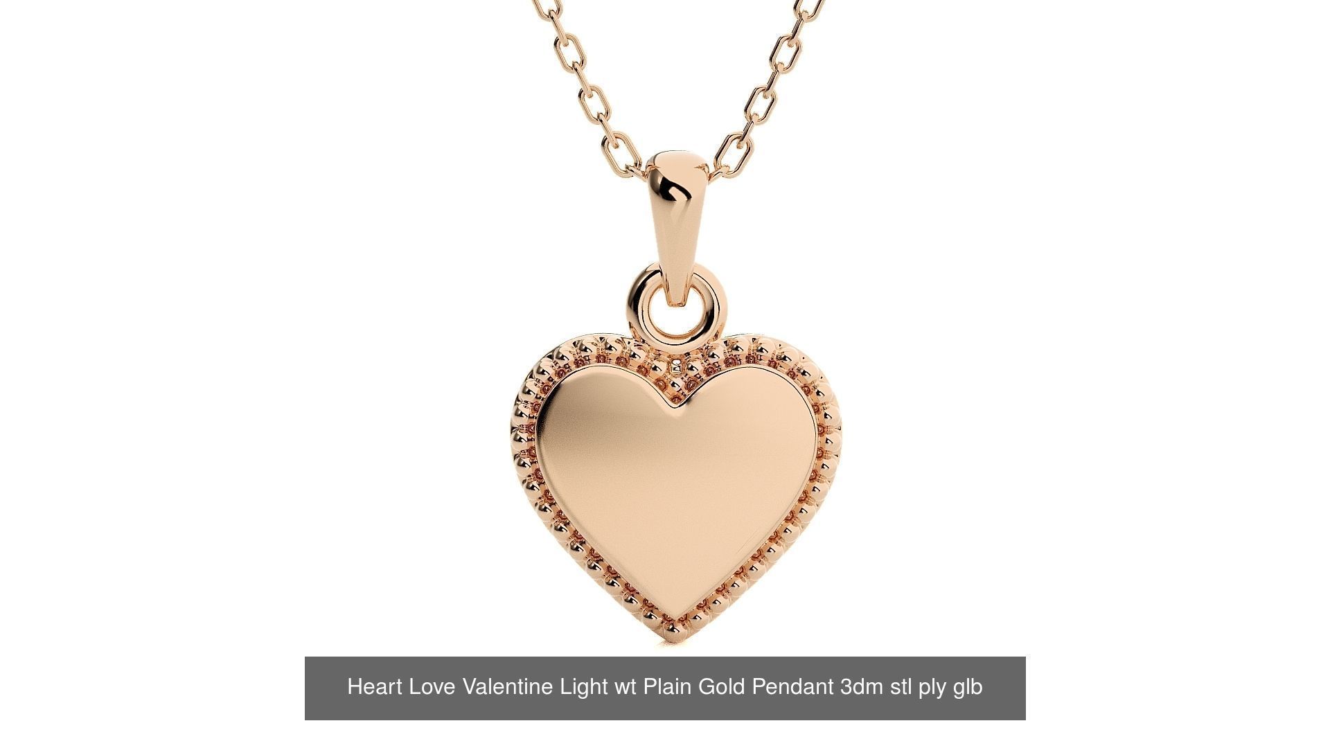 5 Light wt Plain Gold Pendant 3dm stl ply glb gltf mtl 3mf 3D Model Collection_8