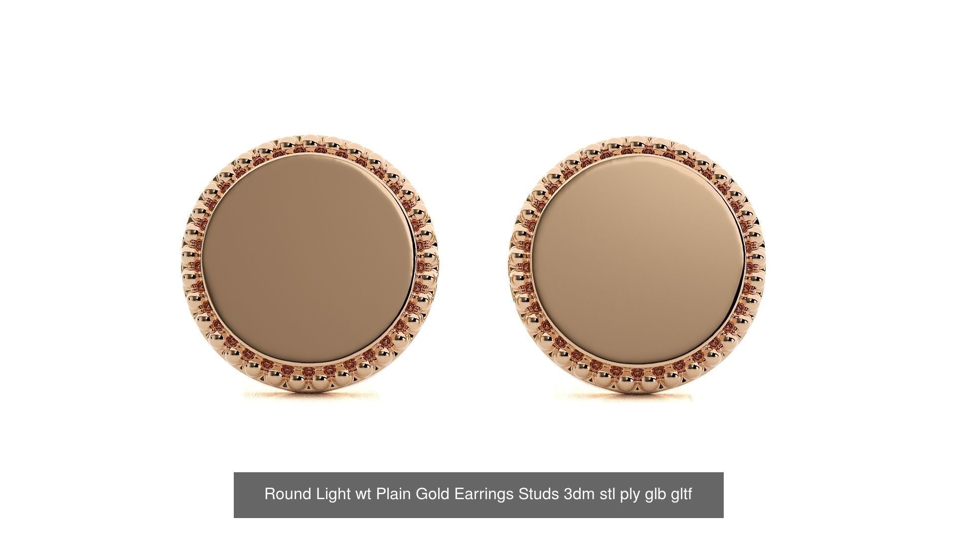 5 Light wt Plain Gold Pendant 3dm stl ply glb gltf mtl 3mf 3D Model Collection_16